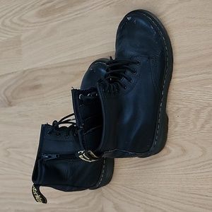 Dr Marten Black combat boots